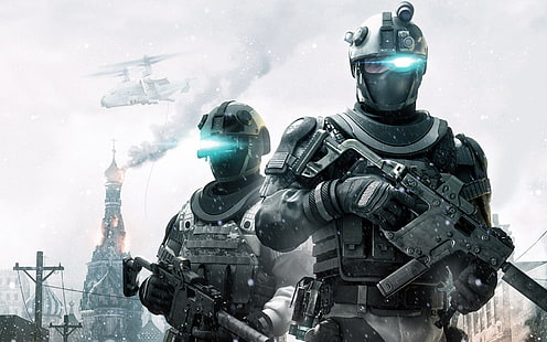 Special Forces tapet, spel, Moskva, soldater, Ubisoft, Tom Clancy's Ghost Recon Future Soldier, HD tapet HD wallpaper
