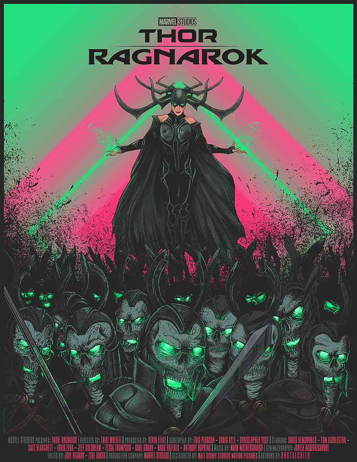 Thor: Ragnarok wallpaper ، نساء ، عمل فني ، Alí Hdz ، ينظر إلى العارض ، synthwave ، Thor ، Thor: Ragnarok ، Marvel Cinematic Universe ، أفلام ، Hela ، Cate Blanchett، خلفية HD، خلفية الهاتف