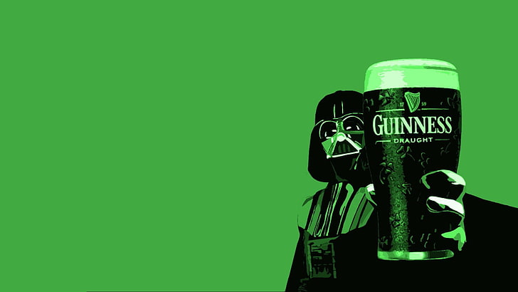 Bière Guinness, humour, Star Wars, bière, Guinness, Fond d'écran HD