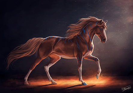 Fantasy Tiere, Pferd, Tier, HD-Hintergrundbild HD wallpaper
