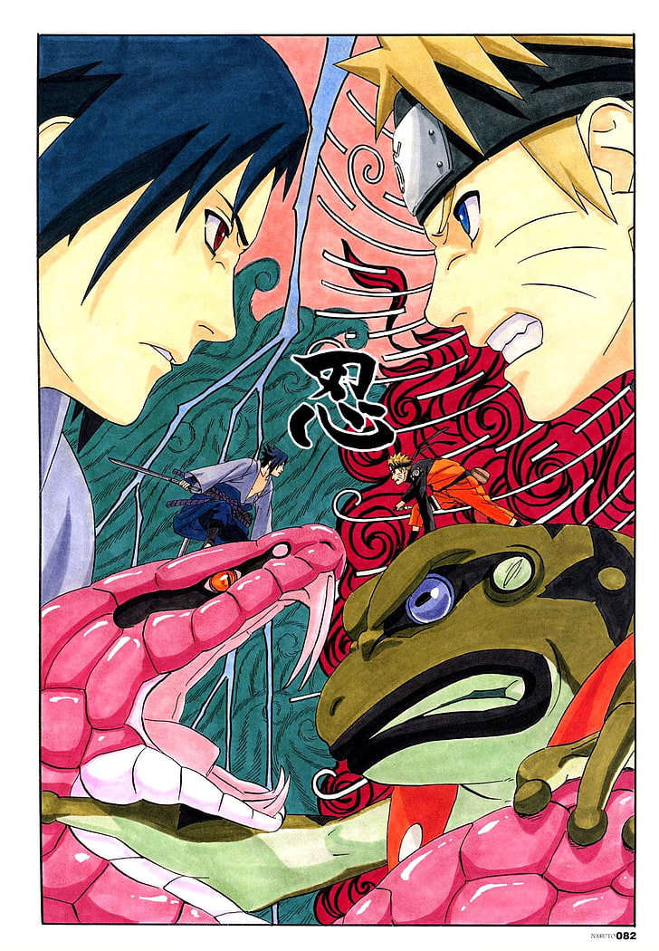 Naruto poster, Naruto Shippuuden, Uchiha Sasuke, Uzumaki Naruto, HD wallpaper