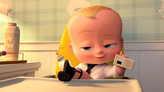 Baby Boss digital tapeter, The Boss Baby, Baby, bästa animationsfilmer, HD tapet HD wallpaper