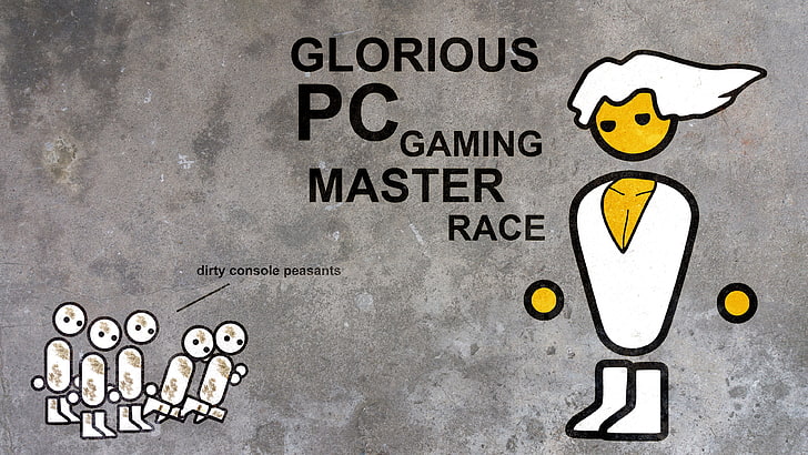 المجيدة PC الألعاب سيد سباق خلفية رقمية ، PC Master Race، خلفية HD