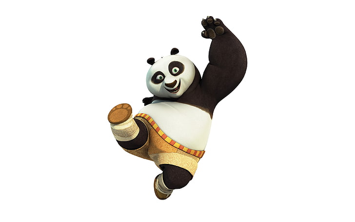 Kung Fu, Panda, Tier, Dreamworks, Kick, niedlich, Anime, HD-Hintergrundbild