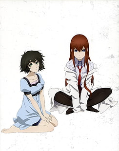Makise Kurisu, Steins; Gate, Shiina Mayuri, dziewczyny z anime, Tapety HD HD wallpaper