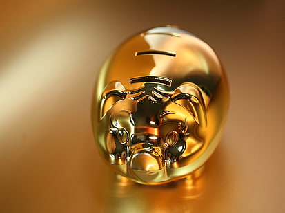 Sparschwein, Souvenirs, Gold, Schwein, HD-Hintergrundbild HD wallpaper
