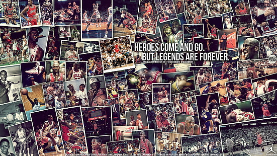 basketball, bulls, chicago, collage, jordan, michael, tile, tiles, HD wallpaper HD wallpaper