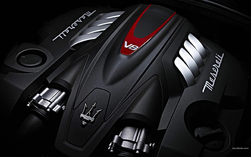 Maserati Engine V-8 HD, automóviles, motor, 8, v, maserati, Fondo de pantalla HD HD wallpaper