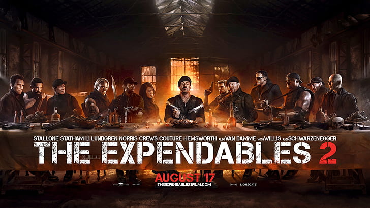 The Expendables 2 super poster, the expendables 2, Expendables, Super, Poster, Fondo de pantalla HD