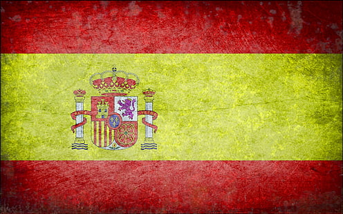 флаги, испания, HD обои HD wallpaper