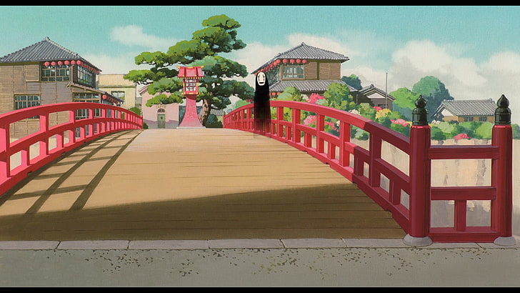 personagem de anime shinigami, Studio Ghibli, Spirited Away, HD papel de parede