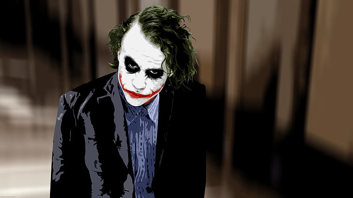 L'illustration 3D de Joker, Joker, MessenjahMatt, The Dark Knight, Batman, des films, Fond d'écran HD