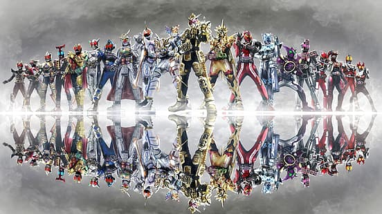 kamen rider, Formas finales de Kamen Rider, Heisei Kamen Rider, Fondo de pantalla HD HD wallpaper