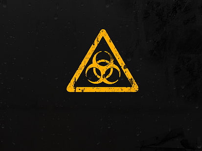 biohazard sing, sign, protection, infection, HD wallpaper HD wallpaper