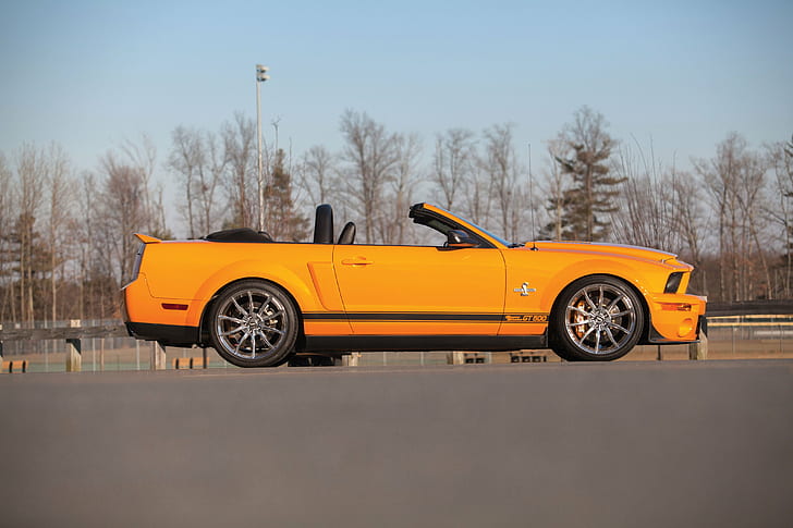 2007, convertible, ford, g-t, gt500, muscle, mustang, prototype, shelby, snake, super, HD wallpaper