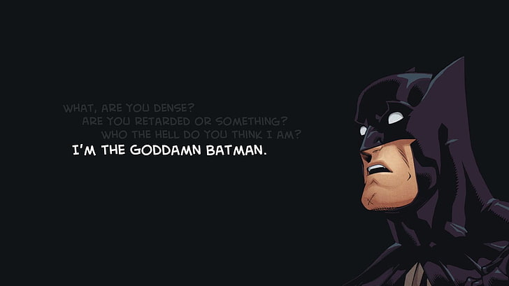Batman, humor, superhero, HD wallpaper