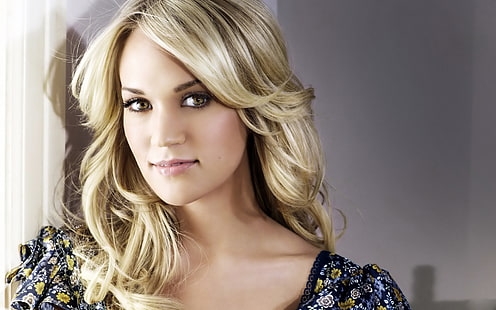 Amazing Carrie Underwood, actresses, celebrity, blonde, gorgeous, smile face, HD wallpaper HD wallpaper