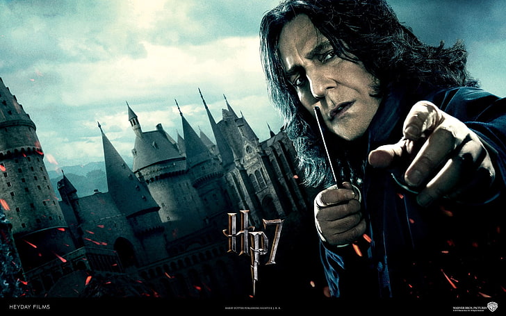 Harry potter dan hallows yang mematikan, Severus snape, Alan rickman, Wallpaper HD