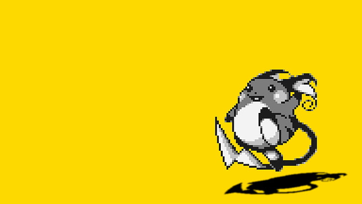 hintergrund, pokemon, raichu, einfach, gelben, HD-Hintergrundbild