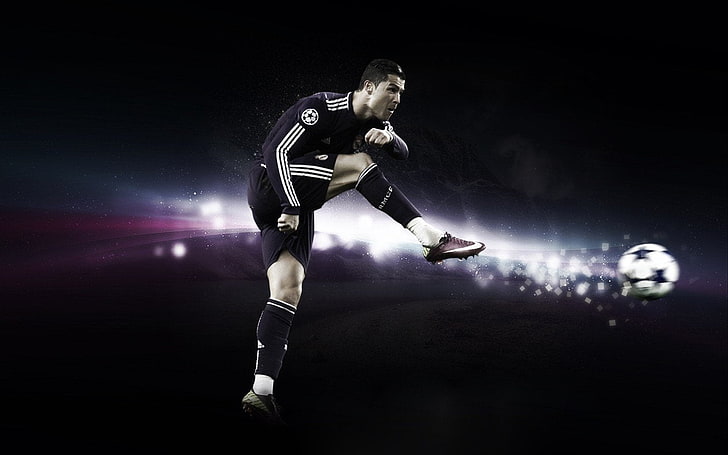 Camiseta negra de fútbol para hombres, fútbol, ​​Cristiano Ronaldo, Real  Madrid ., Fondo de pantalla HD | Wallpaperbetter