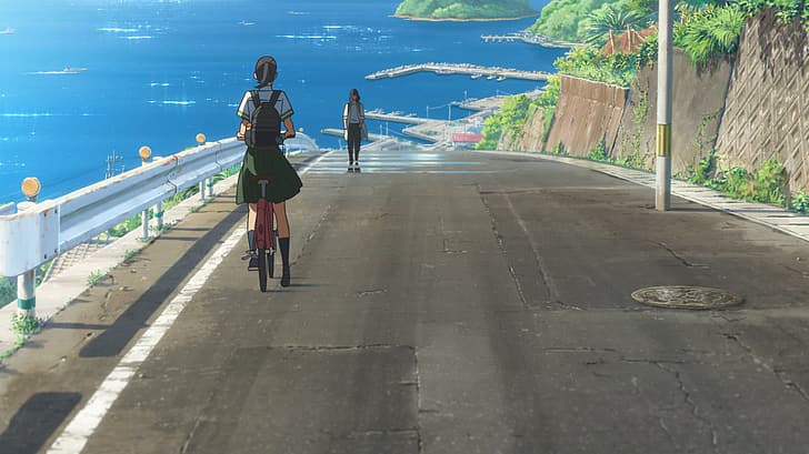Schuluniform, Makoto Shinkai, HD-Hintergrundbild