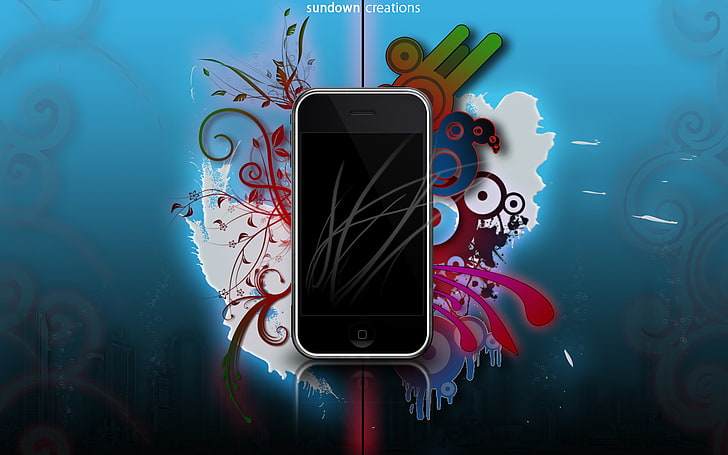 Apple, Colors, Smartphone, IOS 7, iPhone 5C, IPHONE BEAUTIFUL CREATIONS, HD wallpaper