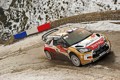 Race, Dirt, Citroen, DS3, WRC, Rally, Sebastien Loeb, Rides, HD wallpaper HD wallpaper