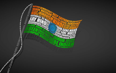 フラグ、フラグ、インド、インド、 HDデスクトップの壁紙 HD wallpaper