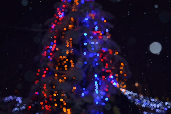 Navidad, LEDs, Fondo de pantalla HD