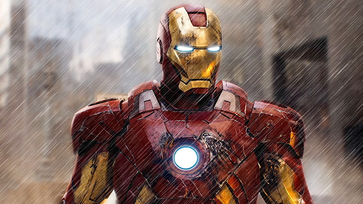 Iron-Man digital wallpaper, Iron Man, Marvel Comics, superhero, The Avengers, HD wallpaper