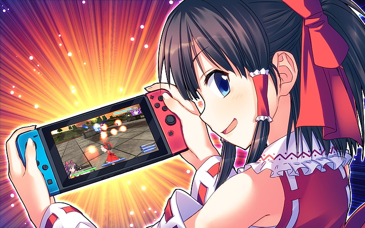 Anime, Touhou, Nintendo-Schalter, Reimu Hakurei, HD-Hintergrundbild