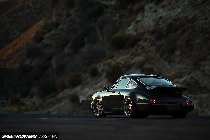 Auto, Speedhunters, Porsche 911 Carrera, schwarze Autos, Fahrzeug, HD-Hintergrundbild