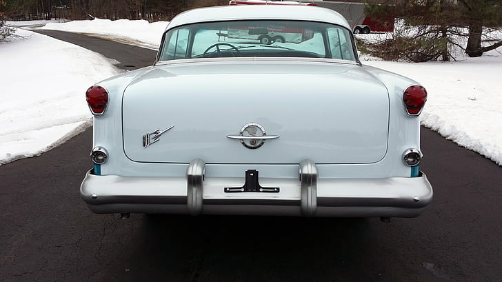 1954, classic, coupe, old, oldsmobile, original, retro, super, usa, vintage, HD wallpaper