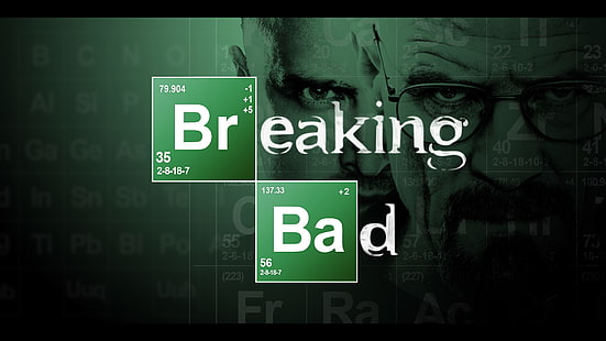 Breaking Bad wallpaper, the series, breaking bad, Jesse pinkman, Walter white, methamphetamine, met, periodic table, HD wallpaper HD wallpaper