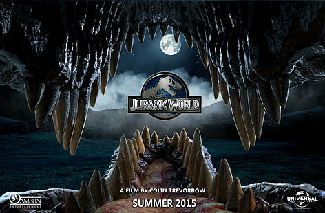 2015, aventura, dinossauro, fantasia, filme, jurássico, parque, mundo, HD papel de parede HD wallpaper