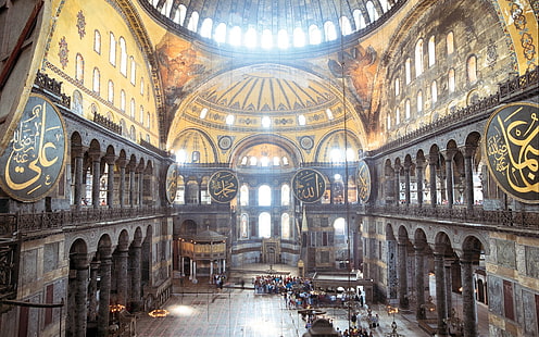 Mesquitas, Hagia Sophia, HD papel de parede HD wallpaper