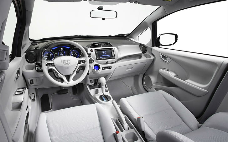 Honda Fit EV interior, light gray honda vehicle interior, cars, 1920x1200, honda, honda fit ev, HD wallpaper