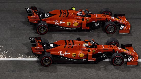 Ferrari, Fórmula 1, SF90, Ferrari SF90, Charles Leclerc, Fondo de pantalla HD HD wallpaper