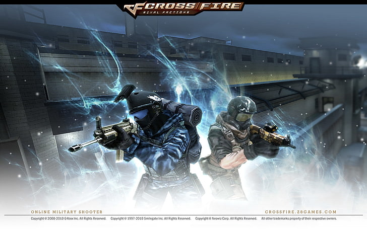 blue crossfire CrossFire Layar biru Video Game Age of Conan HD Seni, Biru, retas, layar, baku tembak, Wallpaper HD