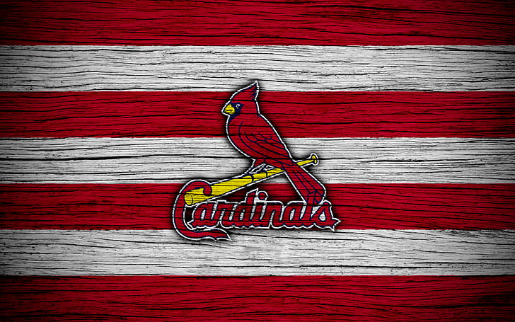 البيسبول ، سانت لويس كاردينالز ، شعار ، MLB، خلفية HD