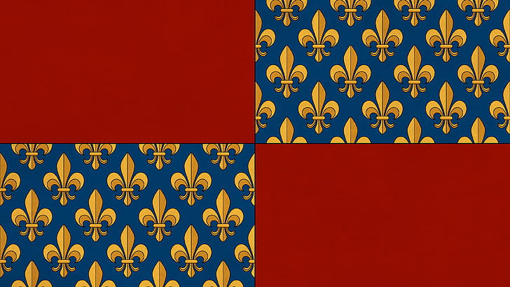 флаг, Франция, Fleur de Lis, HD тапет