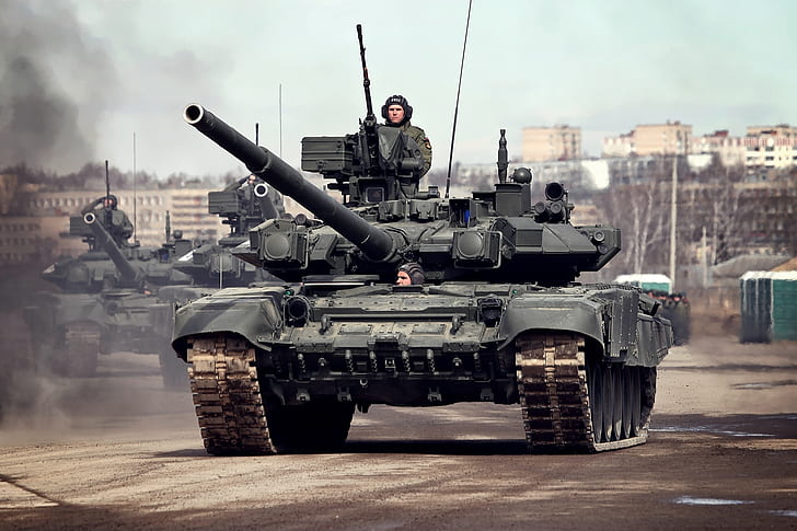 戦車、T-90、戦車、 HDデスクトップの壁紙
