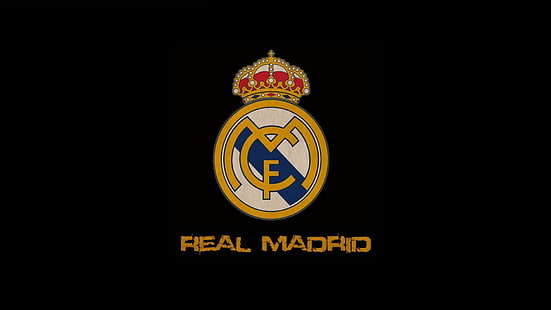 レアルマドリードのロゴ、スペイン、CR7、レアルマドリード、サッカークラブ、 HDデスクトップの壁紙 HD wallpaper
