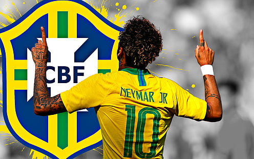 كرة القدم ، نيمار ، برازيلي، خلفية HD HD wallpaper