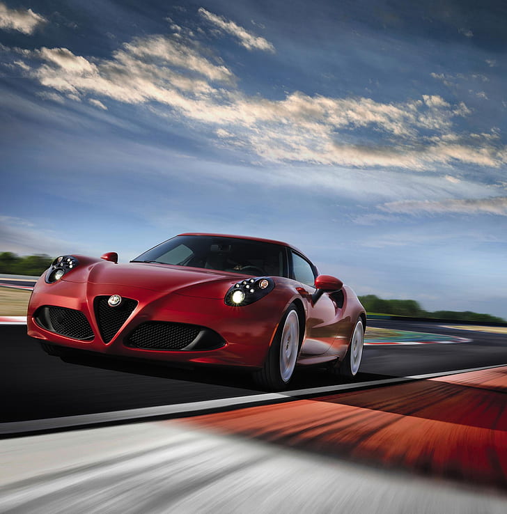 Alfa Romeo 4C flüssiges Metallkonzept, Alfa Romeo 4c_coupe Supercar, Auto, HD-Hintergrundbild, Handy-Hintergrundbild