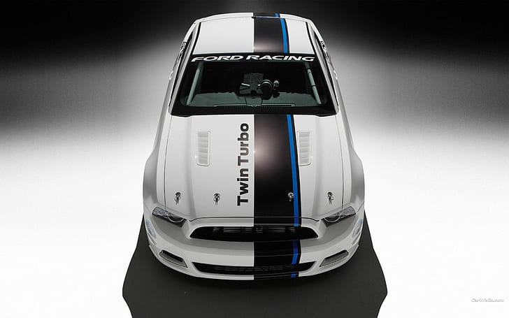 Ford Mustang Cobra Jet HD ของเล่นรถเทอร์โบคู่สีขาวและดำรถยนต์ฟอร์ดมัสแตงเจ็ทงูเห่า, วอลล์เปเปอร์ HD