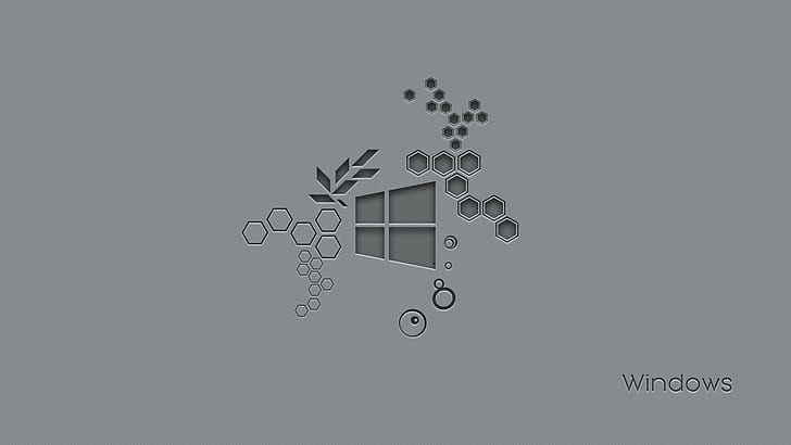 hexagon, Microsoft Windows, Windows 10 Anniversary, Wallpaper HD