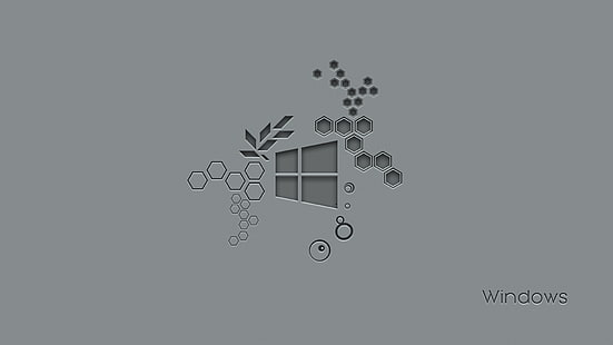 Microsoft Windows, Windows 10 Anniversary, hexagon, Wallpaper HD HD wallpaper
