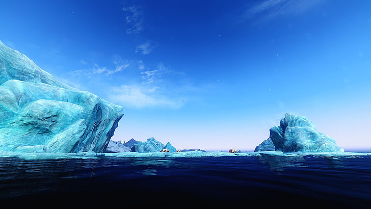 ice bergs lot, The Elder Scrolls V: Skyrim, HD wallpaper