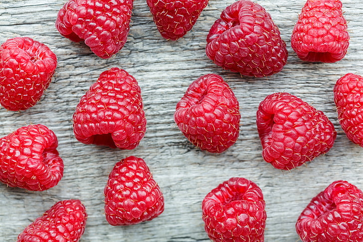 banyak raspberry, raspberry, berry, buah-buahan, matang, Wallpaper HD